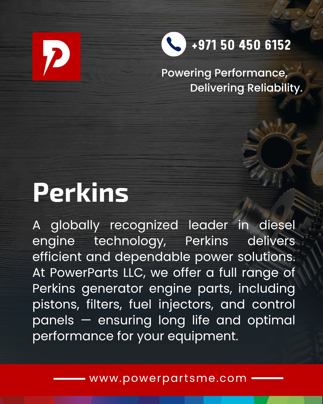 Perkins generator spare parts supplier in UAE – PowerParts LLC