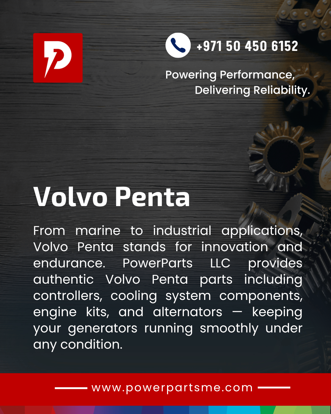 Volvo Penta generator spare parts supplier in UAE – PowerParts LLC