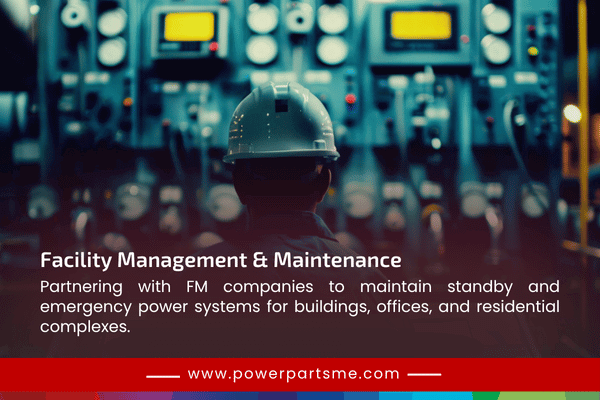 Facility management generator spare parts and service support UAE – PowerParts LLC