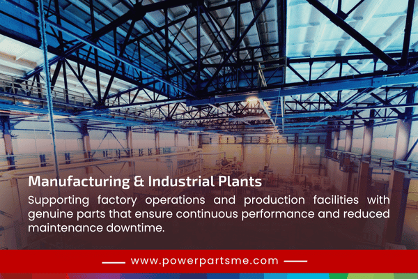 Industrial and manufacturing generator spare parts supplier in Sharjah UAE