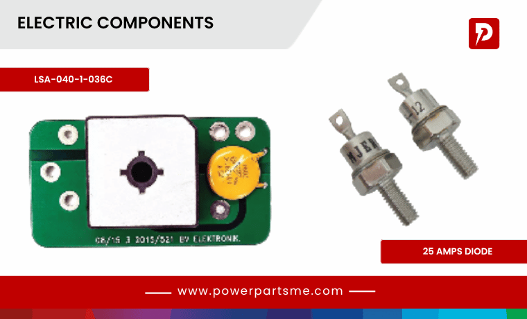 Diesel generator electrical components and sensors supplier UAE – PowerParts LLC