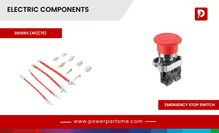 Diesel generator electrical components and sensors supplier UAE – PowerParts LLC